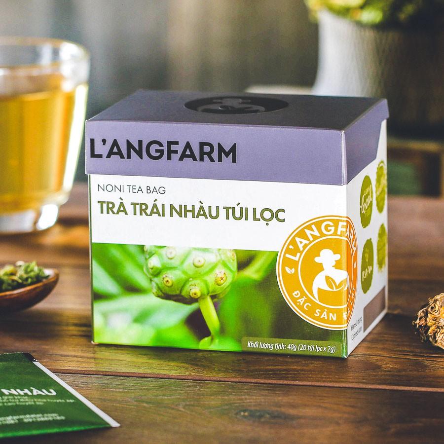 Trà trái nhàu túi lọc L'angfarm, 20 tép, hộp