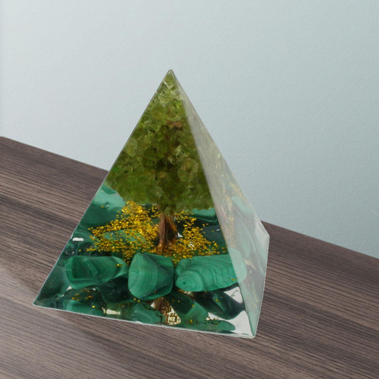 Crystal Pyramid Balancing Meditation Natural Gemstone Office Decoration