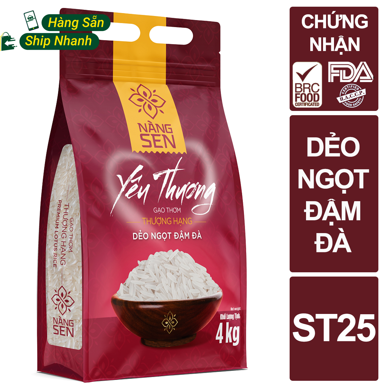 Gạo thơm thượng hạng - Nàng Sen Yêu Thương