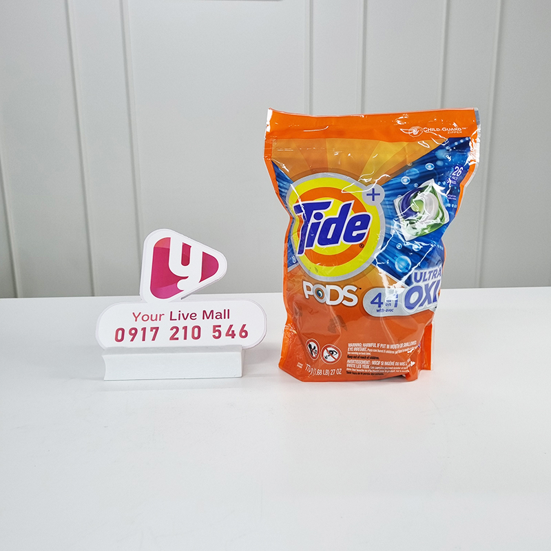 Viên Giặt Tide Pods Ultra Oxi Liquid Detergent (26 Pacs)