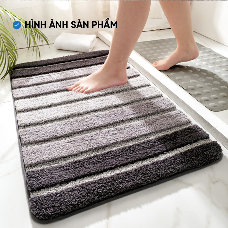 Thảm chùi chân, thảm nhà tắm CAO CẤP màu sắc hài hoà dễ trang trí. Thảm chùi chân phù hợp đặt mọi nơi trong nhà