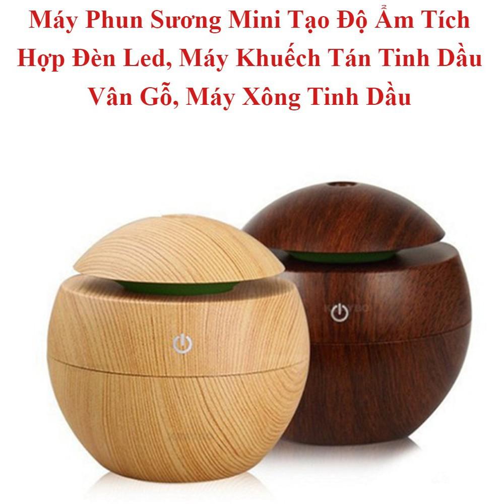 Máy xông tinh dầu vân gỗ