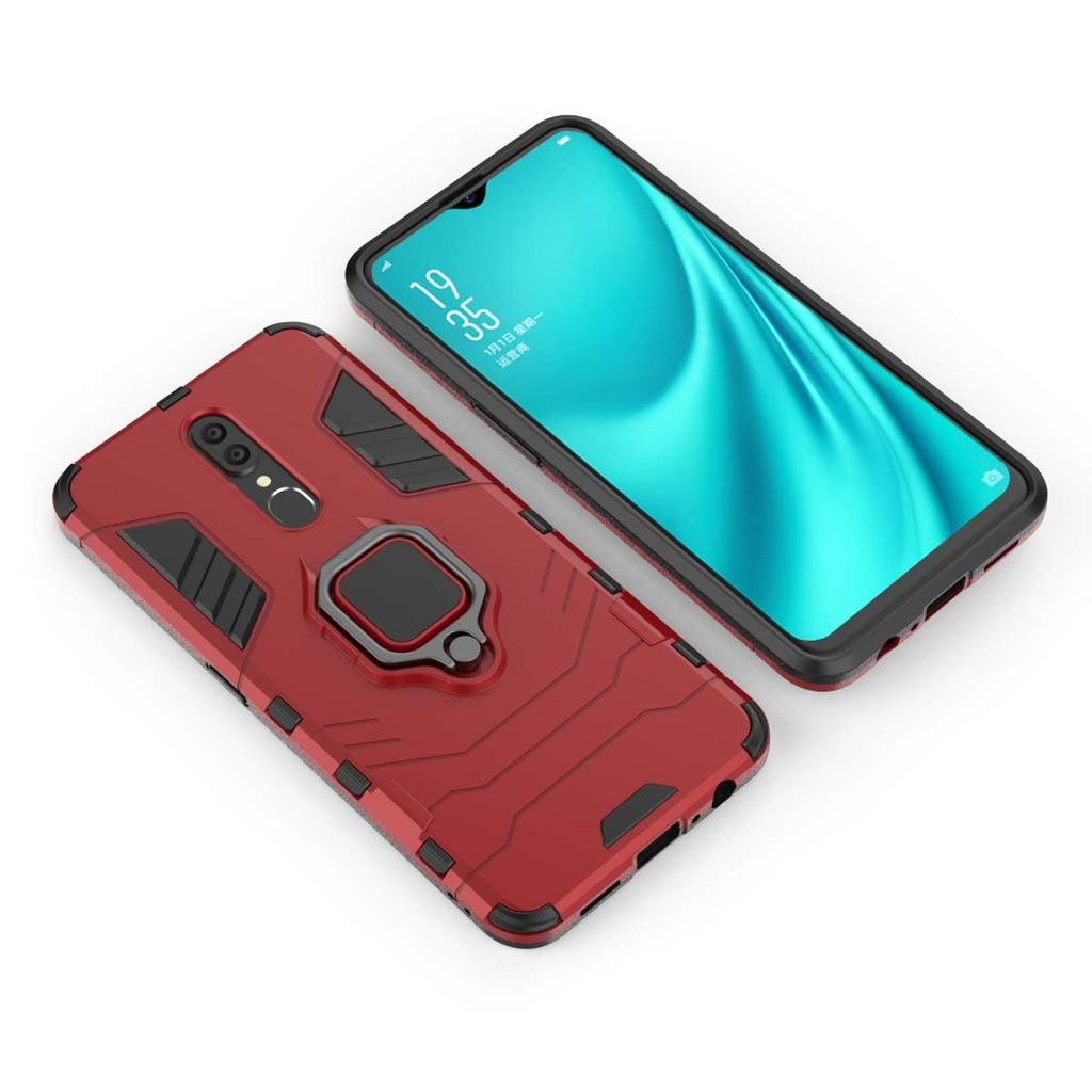 Ốp lưng cho Oppo F11 iron man chống sốc kèm nhẫn xoay chống xem video bảo vệ camera