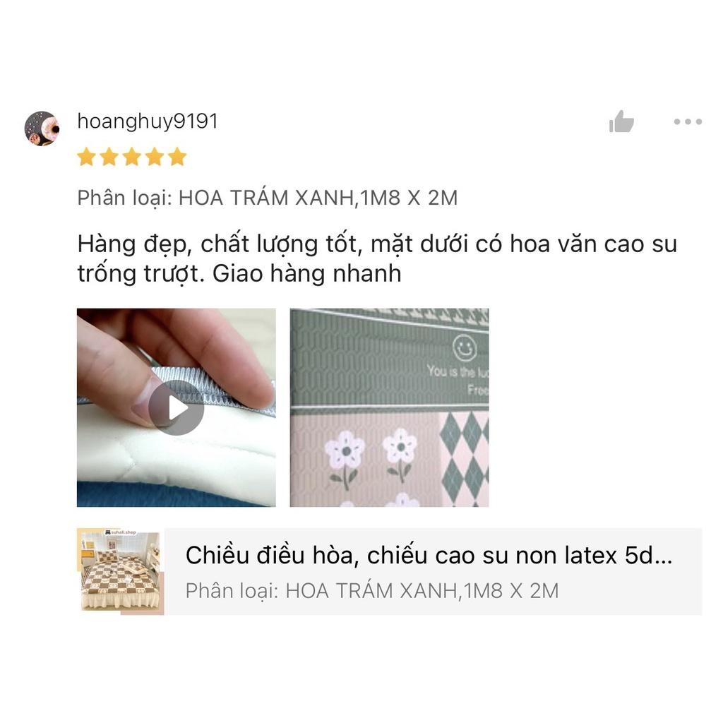 Chiều điều hòa, chiếu cao su non latex 5d hàng chuẩn loại 1 Suhali Shop