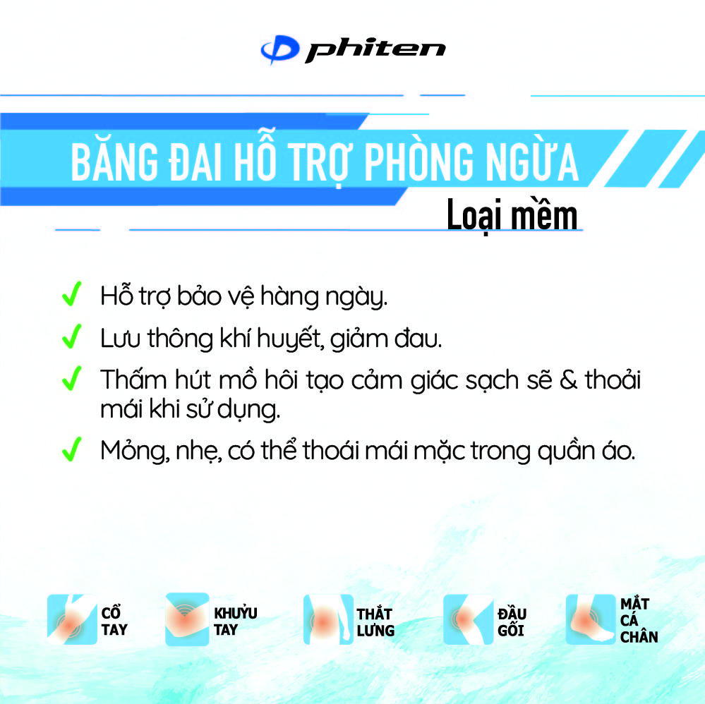 Đai bảo vệ lưng Phiten metax loại mỏng