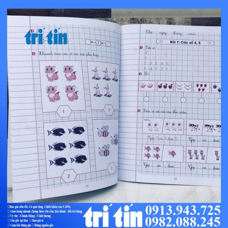 Vở oly BÀI TẬP TOÁN 1 CHÂN TRỜI SÁNG TẠO