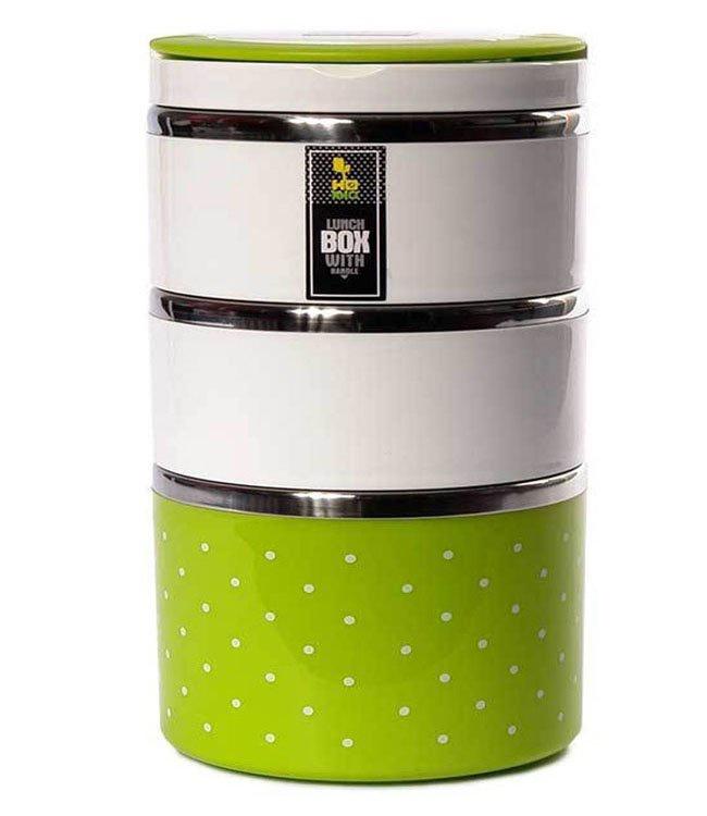 Camen 3 Ngăn Chấm Bi Inox Cao Cấp - Free Ship Toàn Quốc