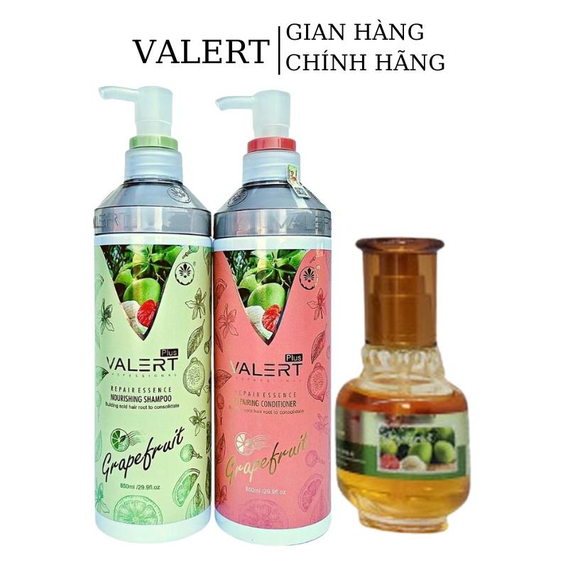 Dầu gội xả bưởi chống rụng kích thích mọc tóc VALERT GRAPEFRUIT 850ml tặng dầu dưỡng 60ml