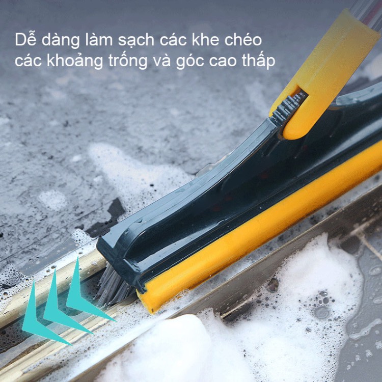 Chổi Chà Sàn Nhà Tắm Xếp Gọn Đầu Xoay 120 Độ