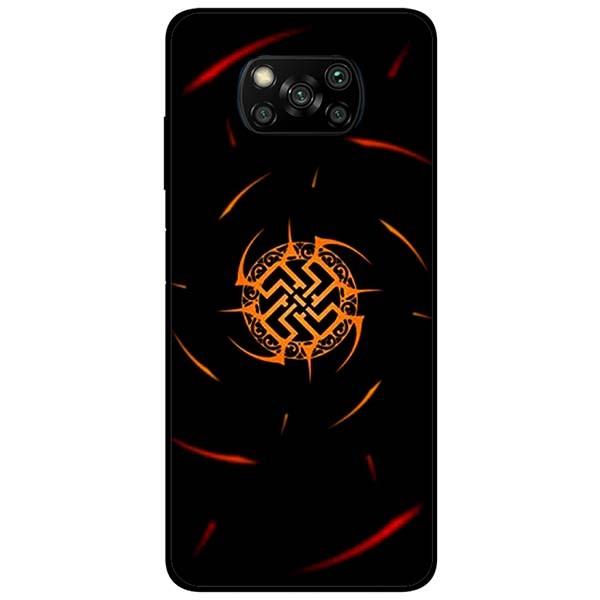 Ốp lưng dành cho Xiaomi Poco X3 mẫu Năng Lượng Đỏ Đen