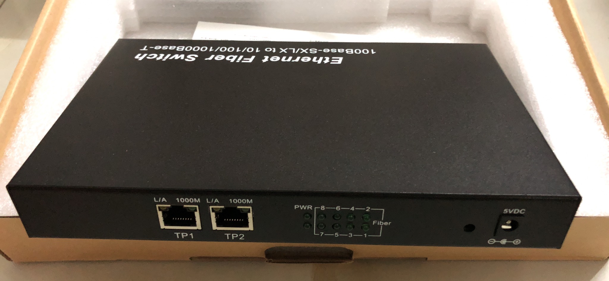 Thiết Bị Chuyển Đổi Quang Điện 1 Sợi Media Converter 1FO 8Q 100Mbps 2LAN 1Gbps