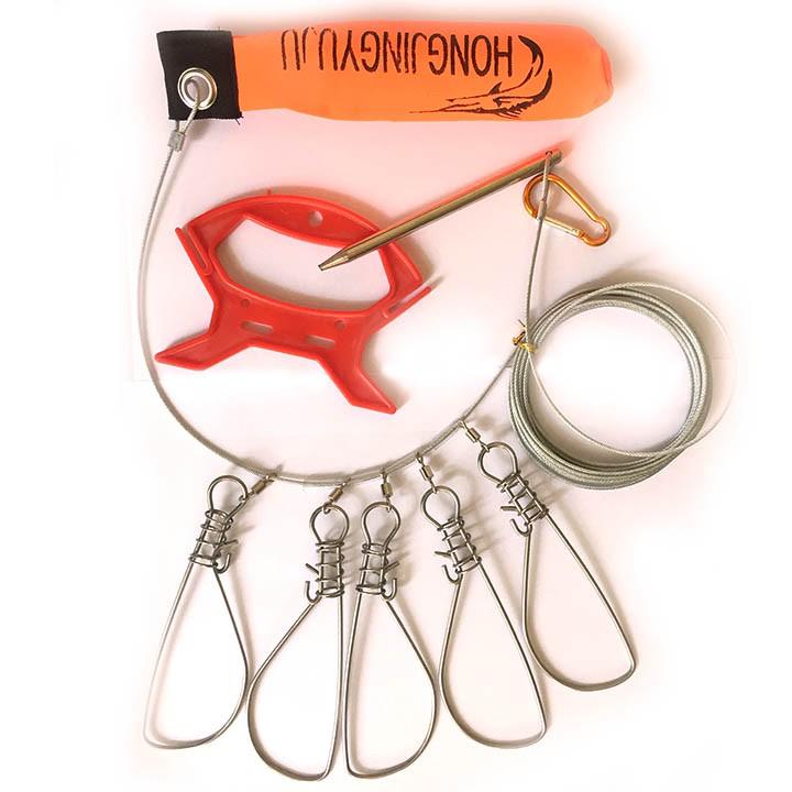 Bộ Dây Cáp Và 5 Khóa Cá Câu Cá Sông, Cá Biển- thegioidocau