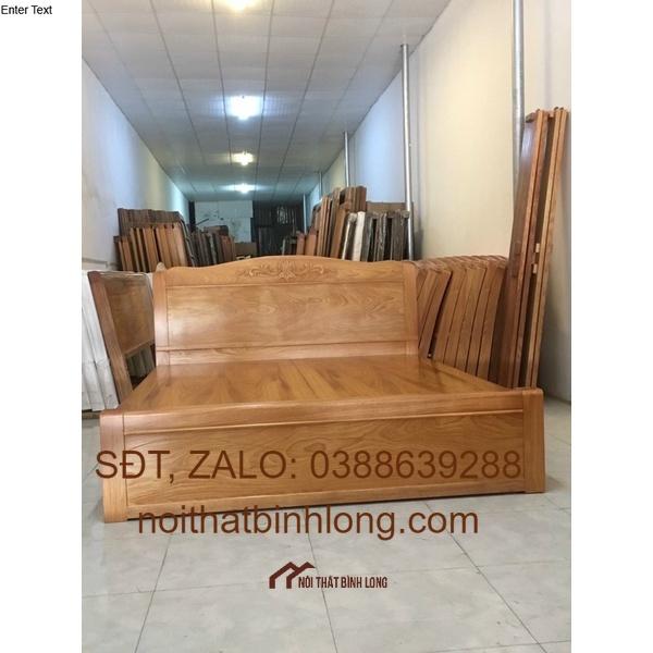 giường sồi tựa cong