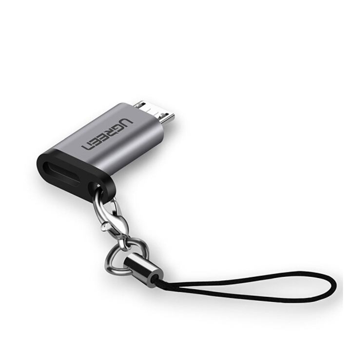 Hình ảnh Đầu chuyển đổi Micro USB sang USB Type C Ugreen 50590 - Hàng chính hãng
