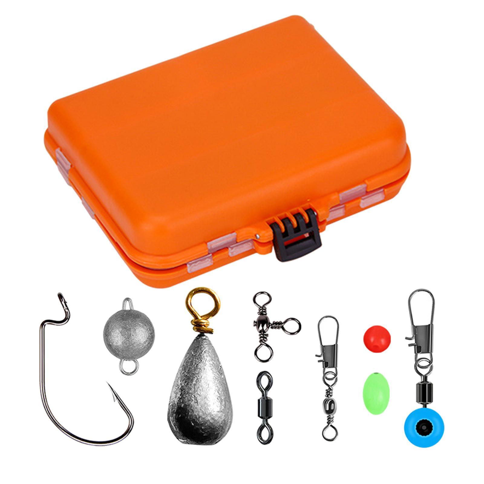 165pcs Carp Fishing Tackles  Sinker Beads Fishing Barrel Hook