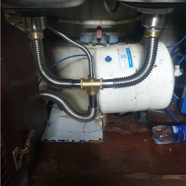 Bộ thoát nước inox bồn rửa bát xi phông, ống thoát nước chống chuột cắn chất lượng cao - hàng chính hãng vinetteam