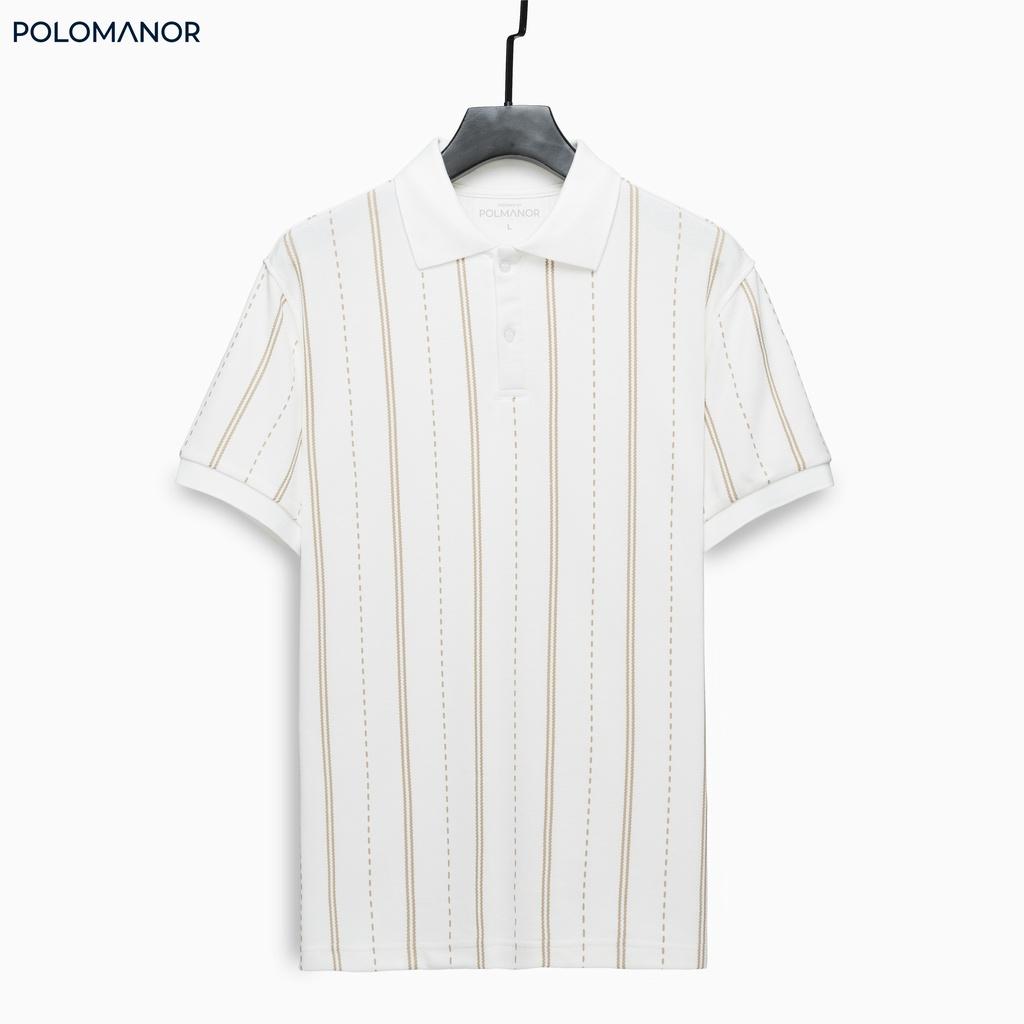 Áo Polo nam cổ bẻ ROSS vải cá sấu cotton CMC, nam tính, thanh lịch, sang trọng - POLOMANOR