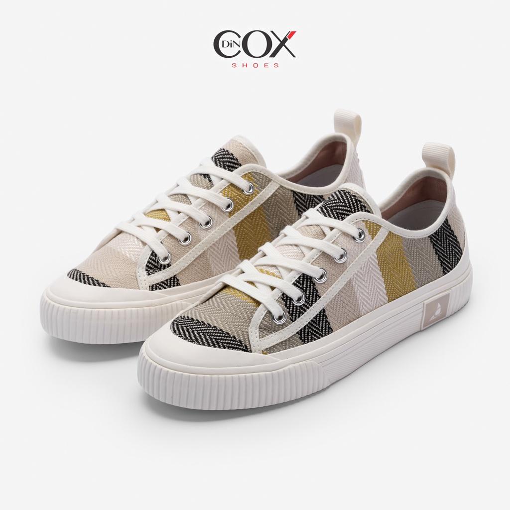 Giày Sneaker Bata Vải Canvas Nữ Dincox C20 Covi Yellow Thời Trang Chính Hãng