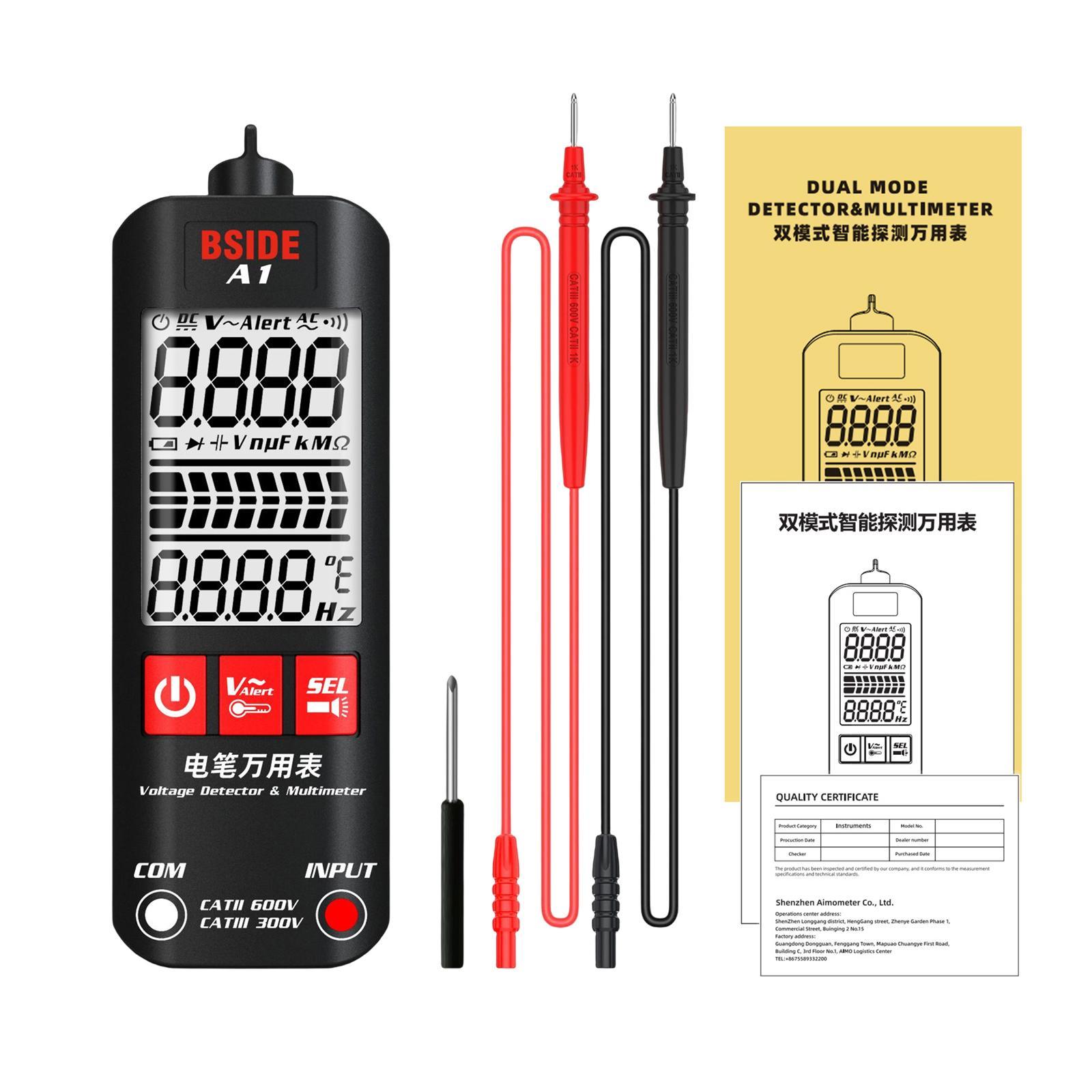 Portable Smart Multimeter Sound Light Alarm Voltage  Multimeter for Electricians