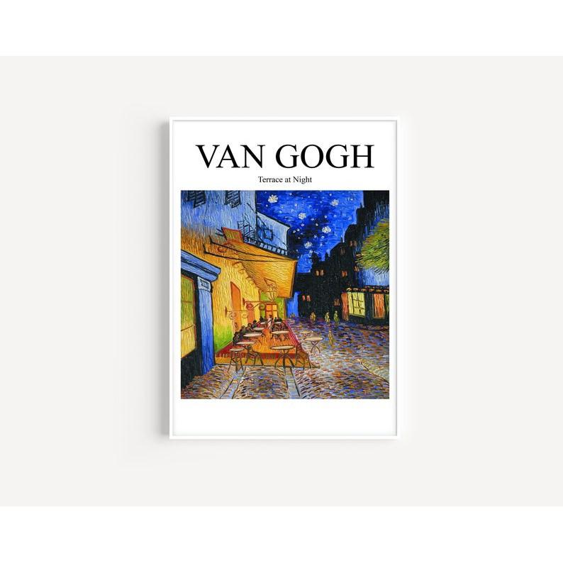 bộ 6 tranh Van gogh hiện đại tranh treo tường có đinh móc tặng kèm