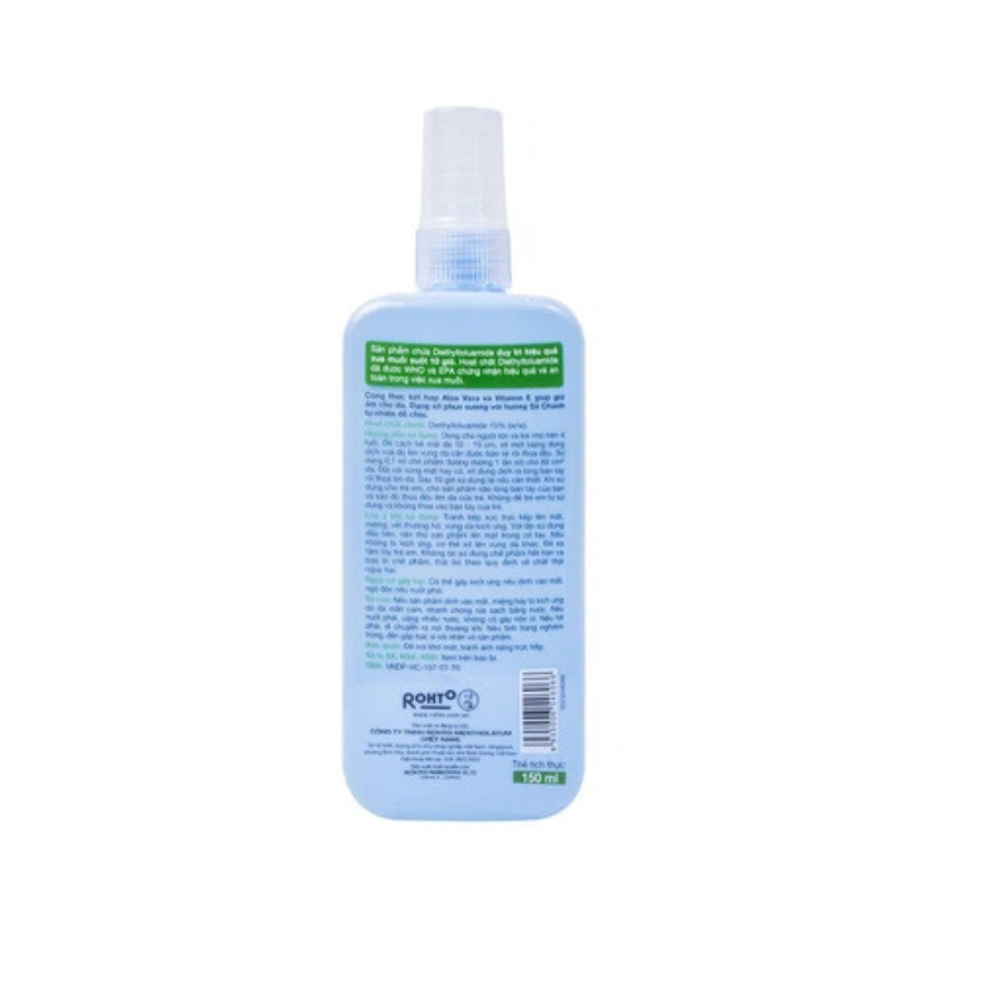 Dung dịch chống muỗi Remos dạng phun sương hương Sả chanh 150ml