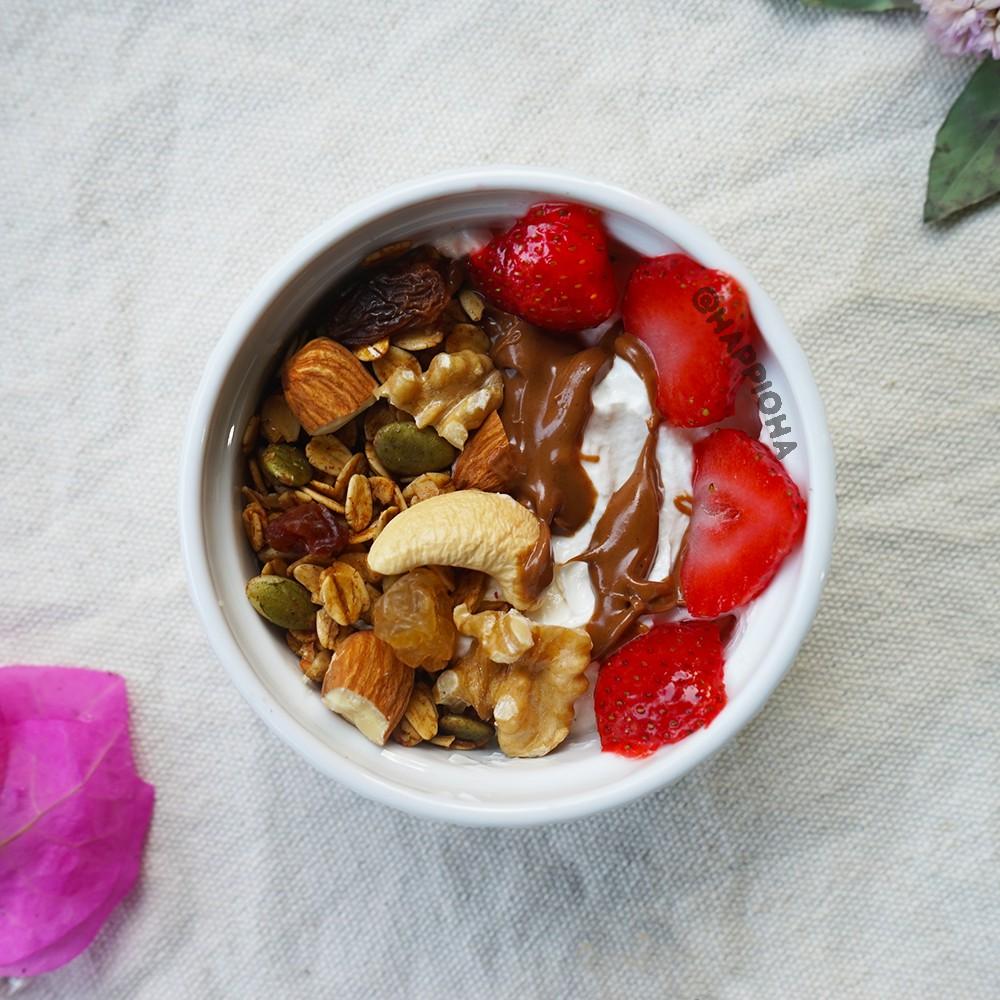 Granola Orginal Mix HAPPI OHA - Ngũ Cốc Ăn Sáng/Ngũ Cốc Ăn Kiêng Không Đường Tinh Luyện