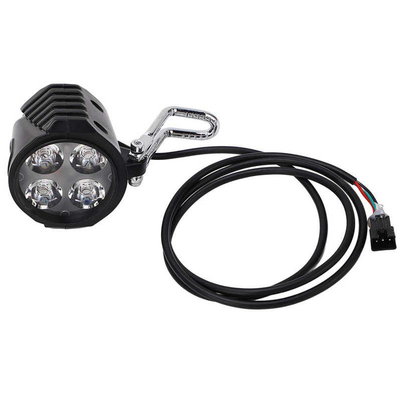 Chiếc xe tay ga điện phía trước Đèn pha còi điện 12‑72V 10 inch cho các phụ kiện đạp xe
