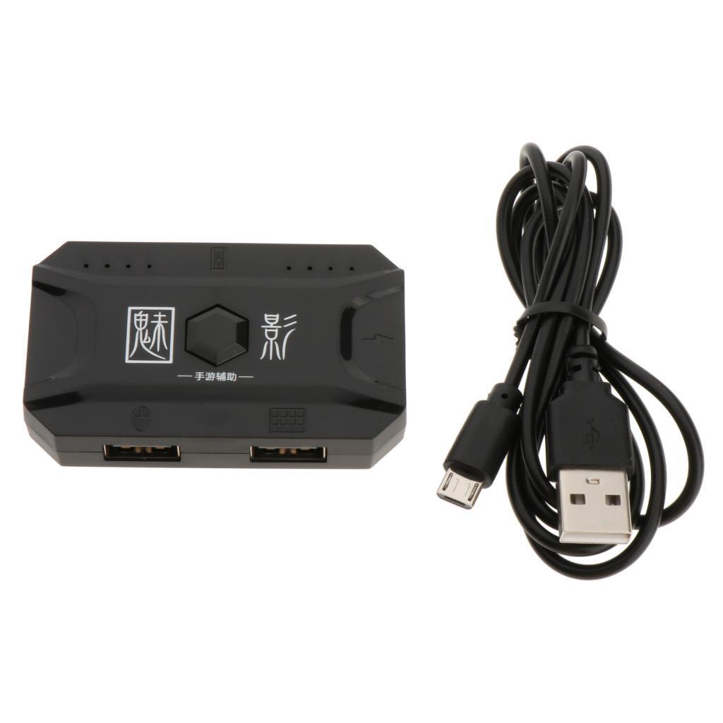 2x Gaming Keyboard & Mouse Adapter Gaming Converter 75x40x15mm Micro USB