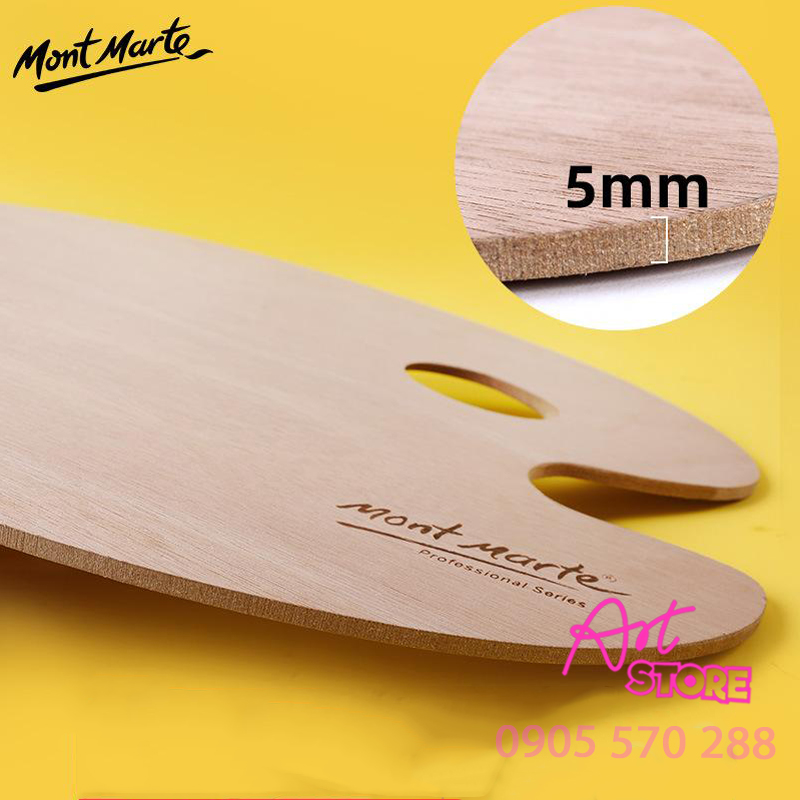 Khay Đựng Màu Gỗ MONT MARTE Oval 30x38cm