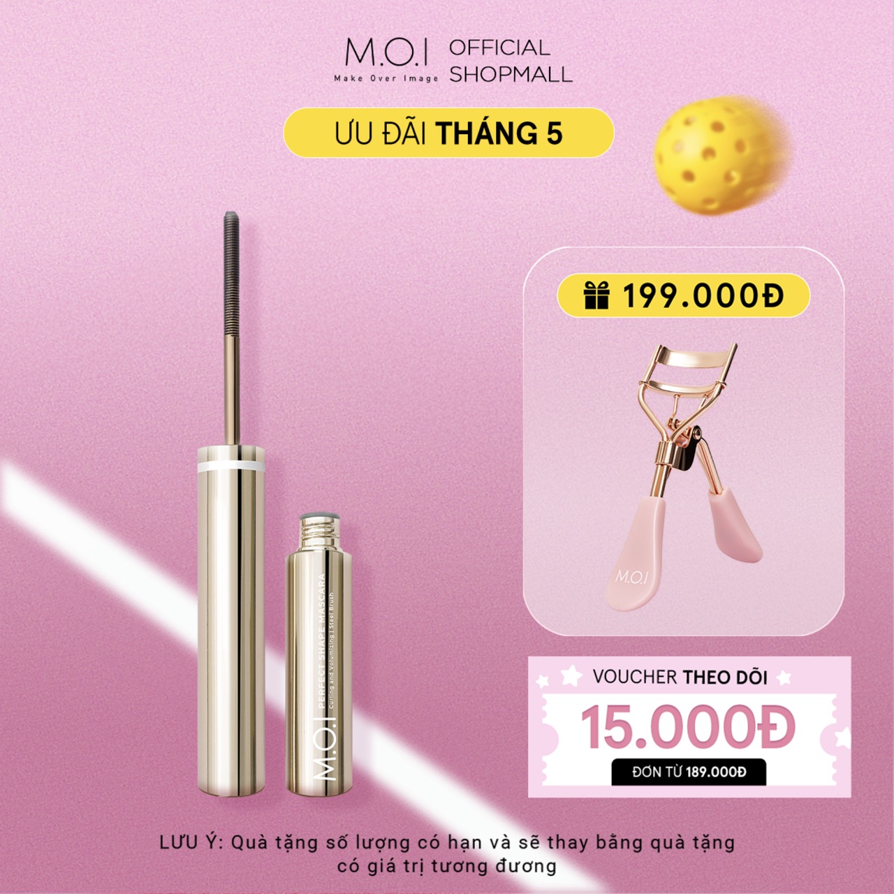 Mascara dài và cong mi lâu trôi - MOI Perfect Shape Mascara 4ml