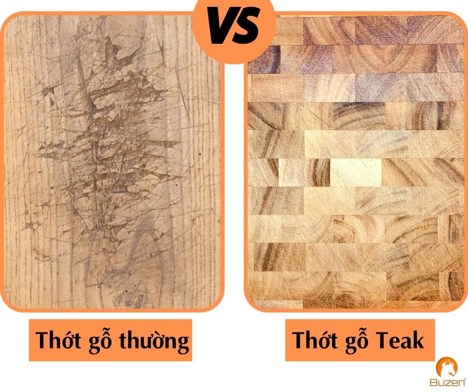 Thớt Gỗ Teak BUZEN Chữ Nhật Cao Cấp 25x35x2.5cm Gỗ Cao Cấp Không Ra Mùn Dăm, Bảo Vệ Lưỡi Dao, Có Kiểm Định An Toàn