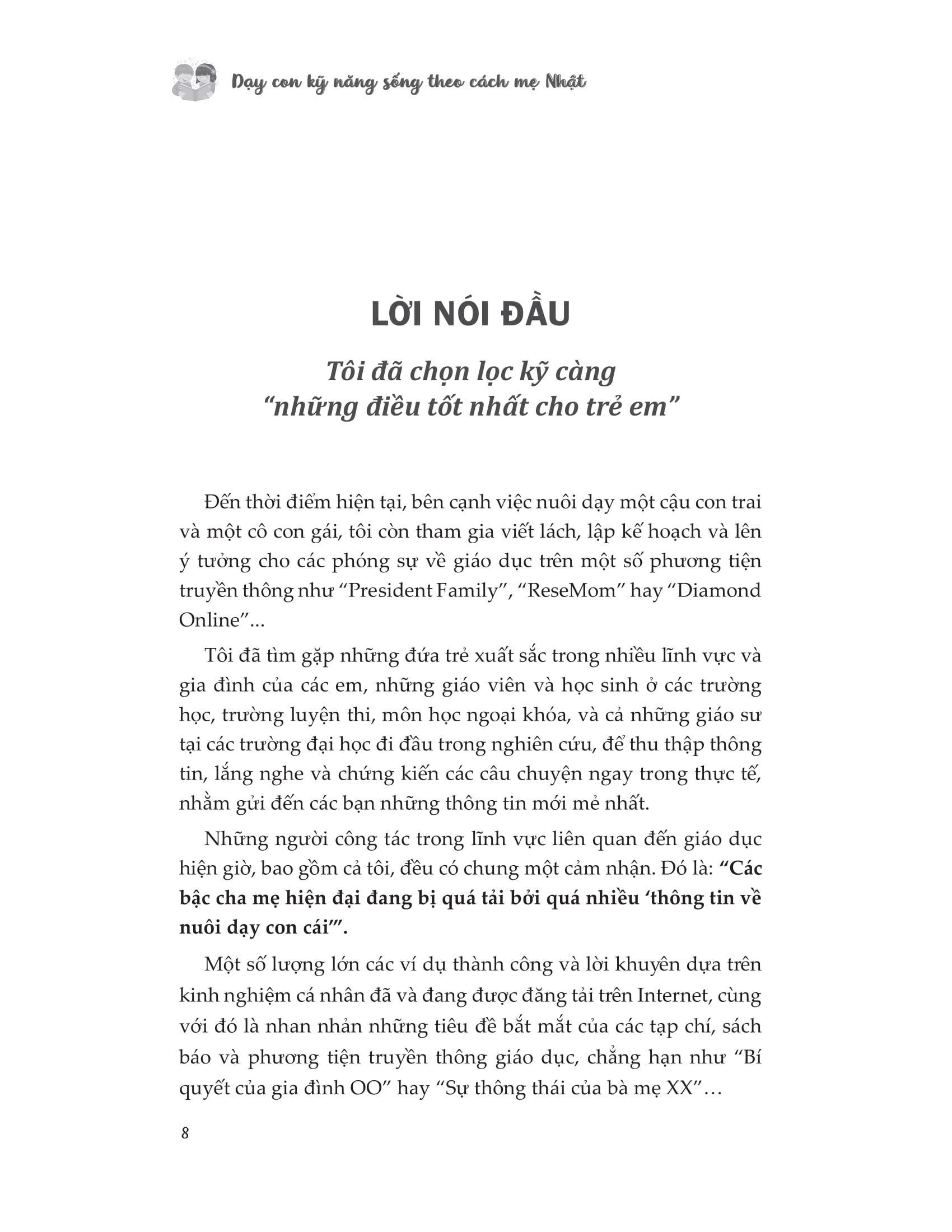 Dạy Con Kỹ Năng Sống Theo Cách Mẹ Nhật