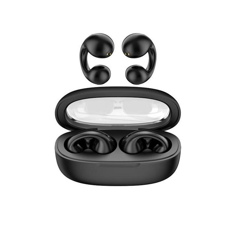 Tai nghe bluetooth 5.3 dẫn truyền xương, bông tai không dây, tai nghe dtwt chống nước, móc tai thể thao tws có micrô