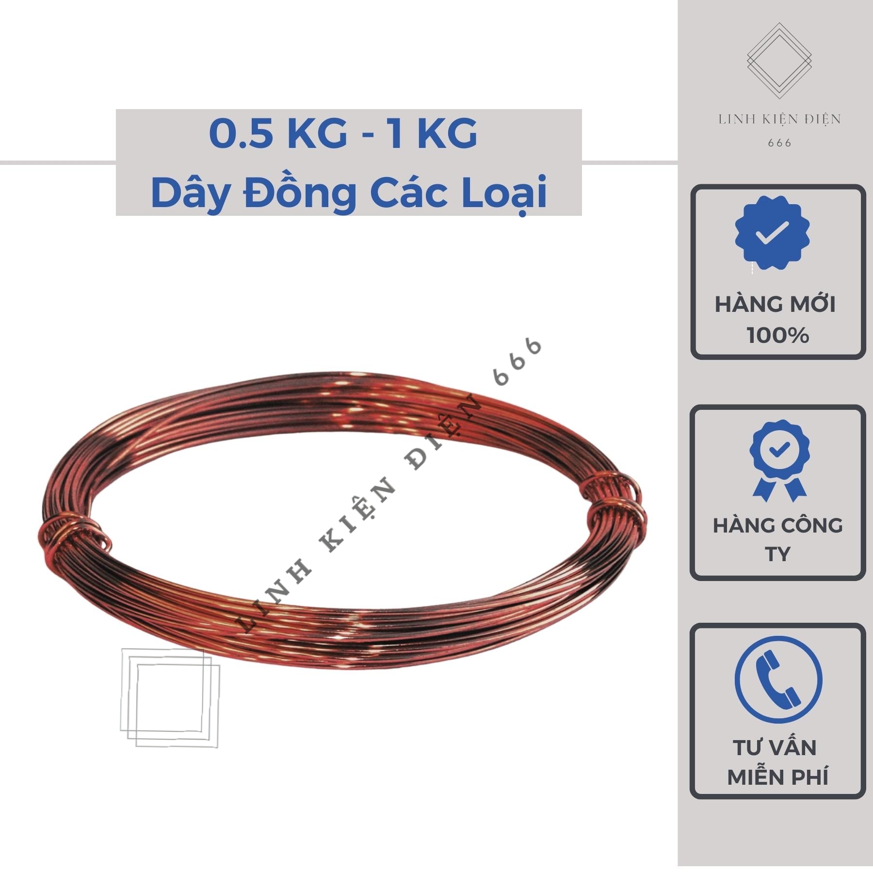 Dây Đồng Cách Điện 0.5 Kg và 1 Kg Quấn Biến Áp Quấn Motor