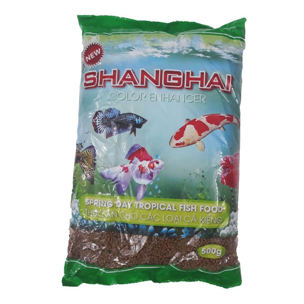 Thức ăn cho cá cảnh gói 500g Shanghai