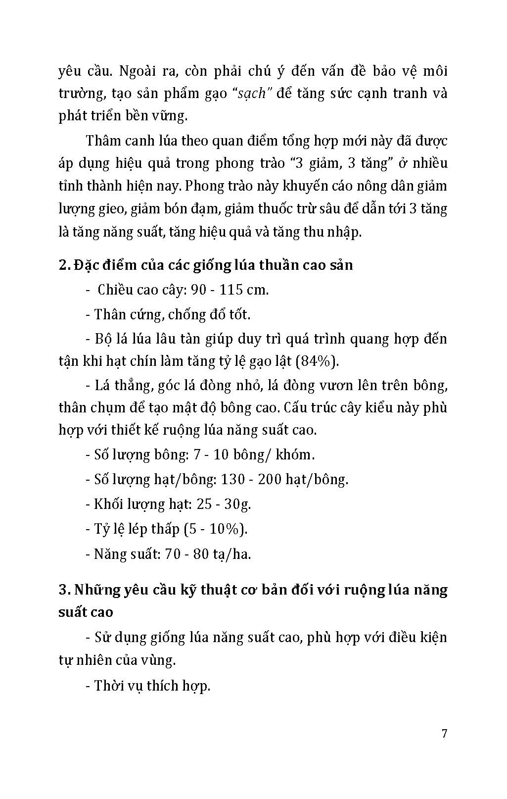 Kỹ Thuật Trồng, Chăm Sóc, Thu Hoạch, Bảo Quản Và Các Công Nghệ Sau Thu Hoạch Lúa