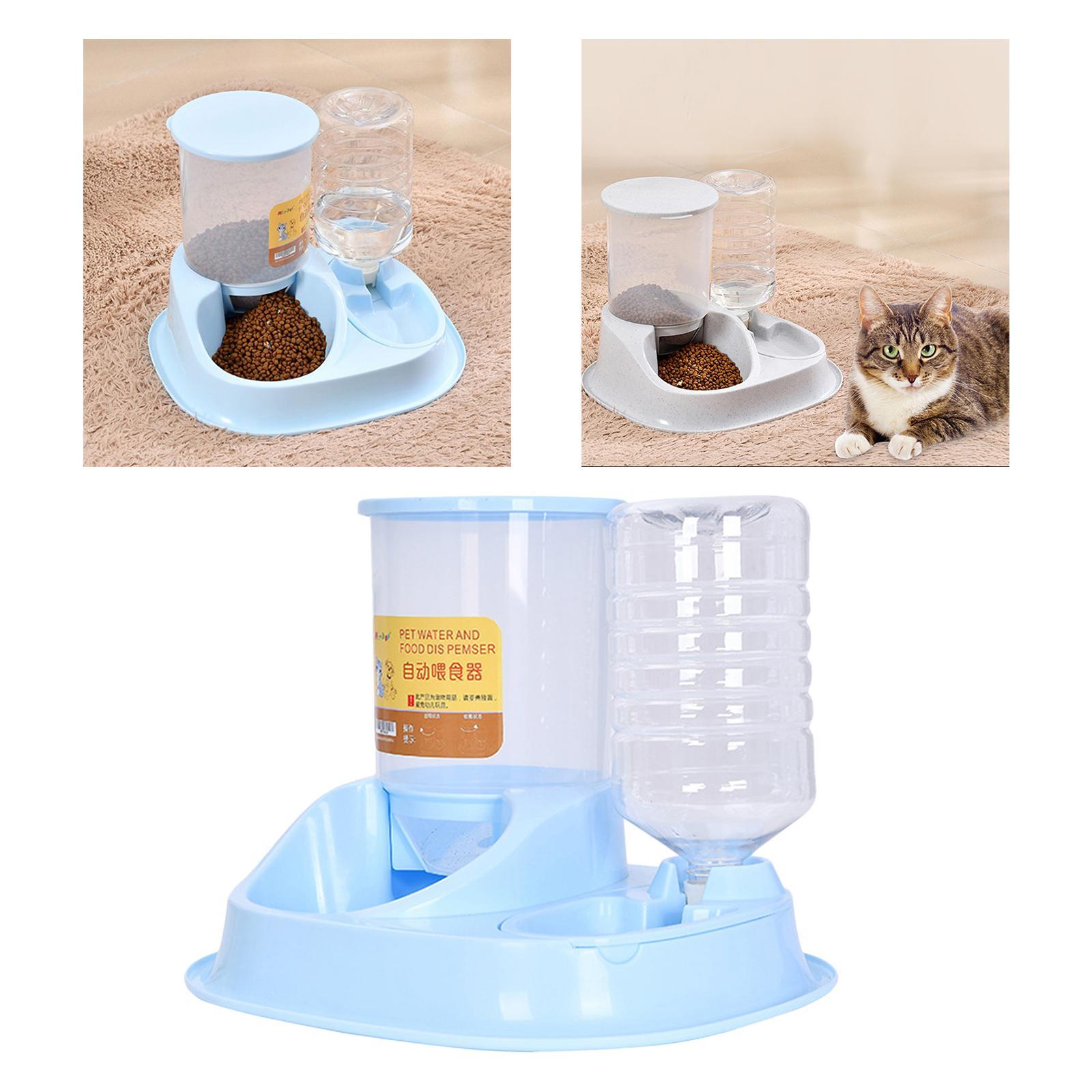 Automatic Feeder Small Medium Large Pets Automatic Food Feeder Waterer, Travel Supply Feeder and Water Dispenser for Dogs Cats Pets Animals