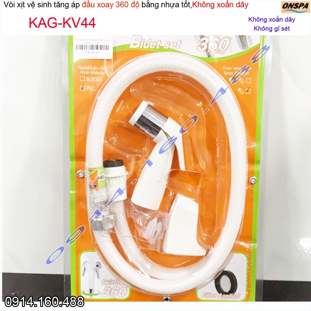Vòi xịt vệ sinh nhà tắm, vòi rửa bồn cầu dùng cho nước phèn vùng biển, dây xịt cao cấp 100% nhựa trắng
