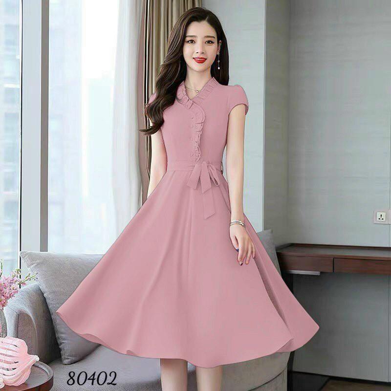 ĐẦM COTTON LẠNH THIẾT KẾ HỌA TIẾT THỜI TRANG MÙA HÈ,CHẤT LIỆU VÃI CO GIẢN VÀ THOÁNG MÁT LANA FASHION