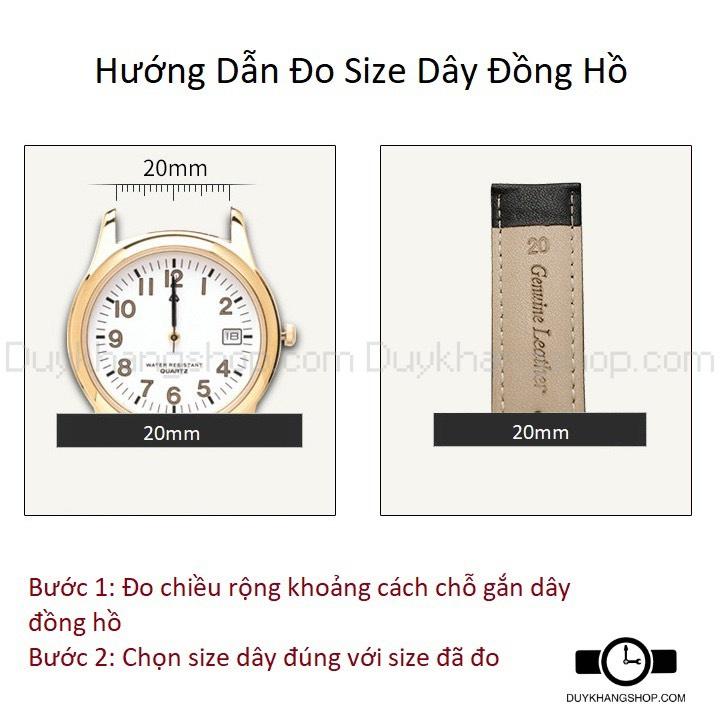 Con đĩa lắp dây đồng hồ loại da bò dập vân cá sấu - 14mm 16mm 18mm 20mm 22mm