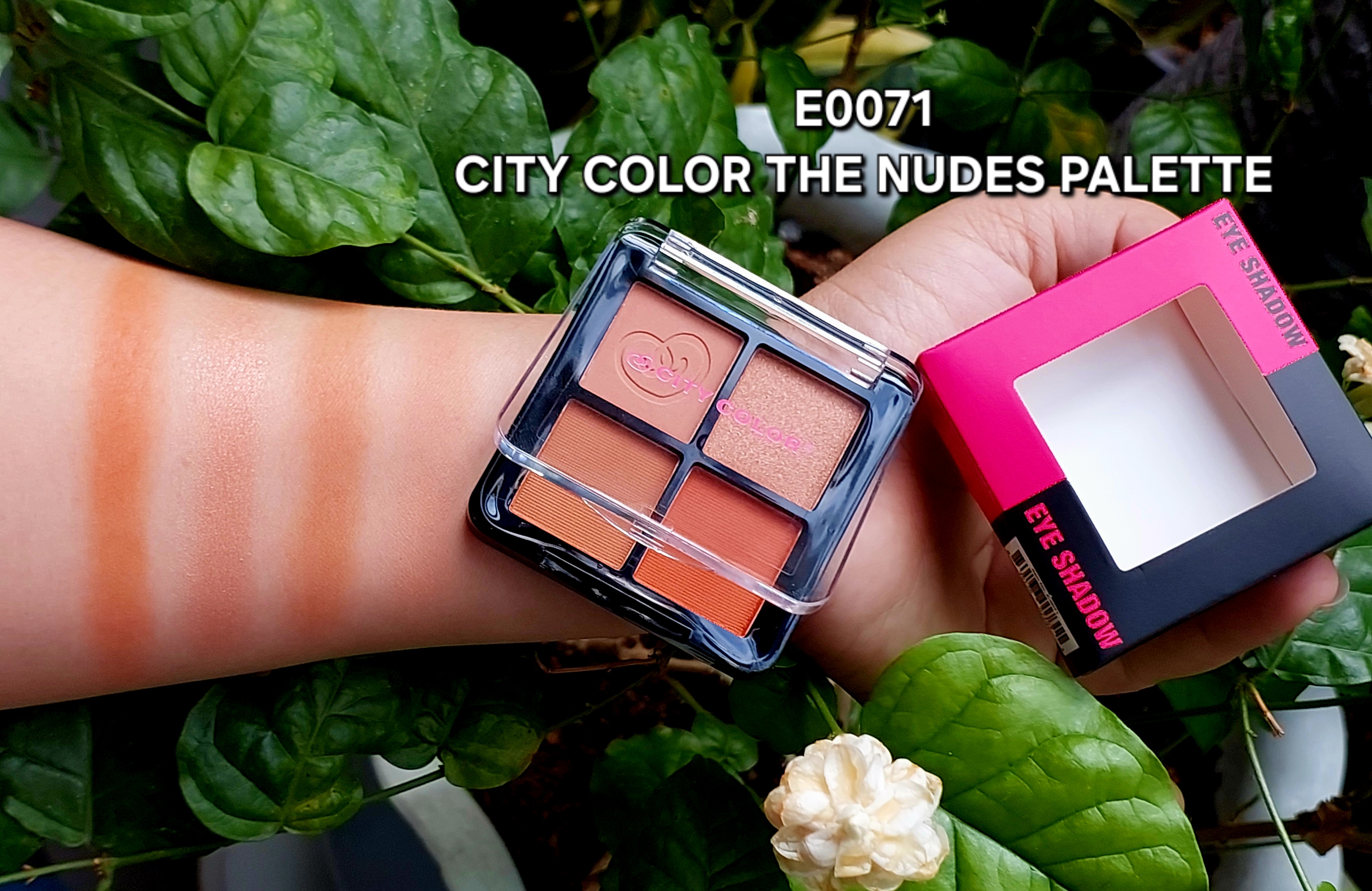 Phấn mắt CITY COLOR the Nudes Palette 4 ô.