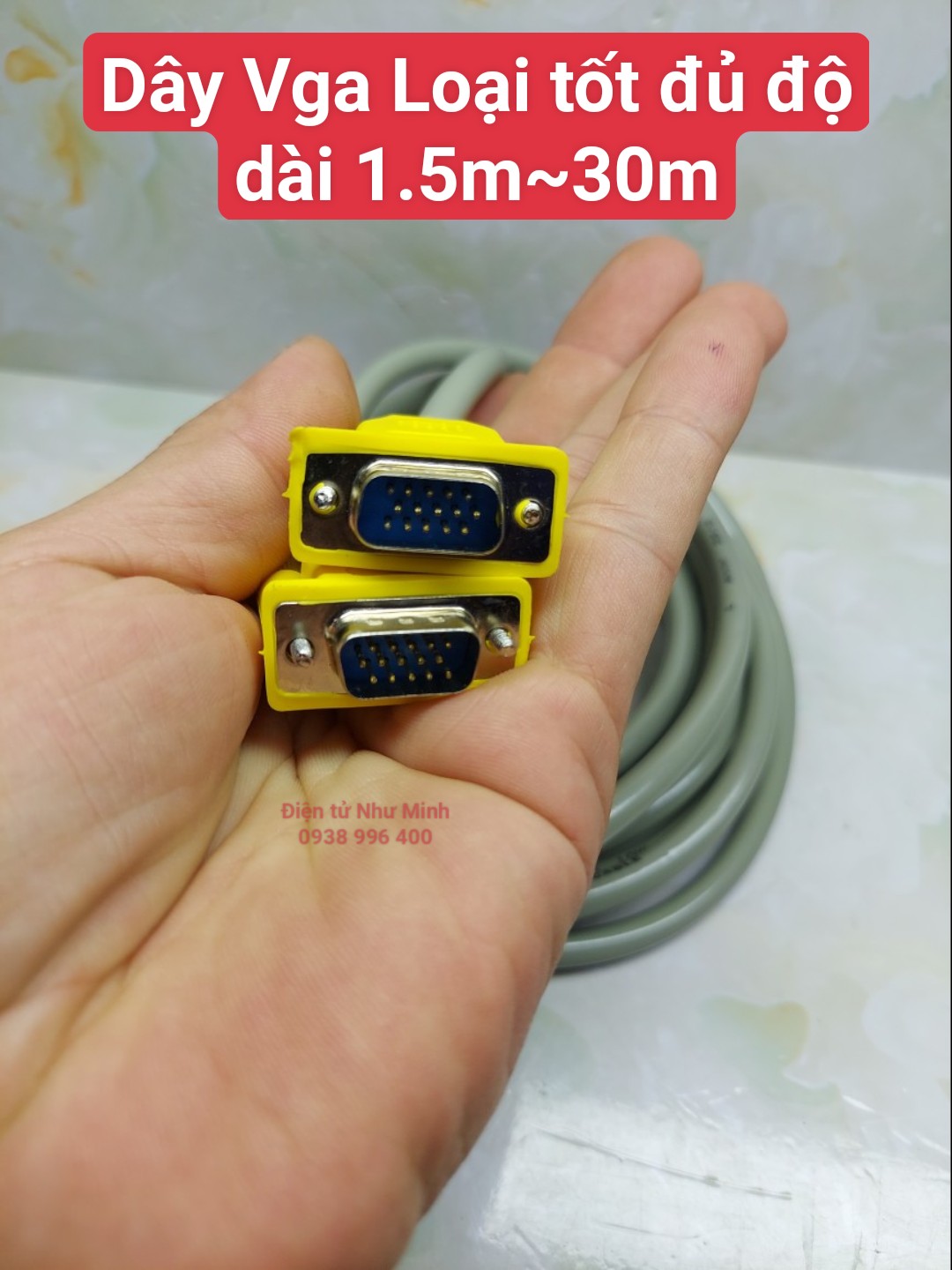 CÁP Vga độ nét cao đủ độ dài 1.5m đến 30m , bấm lựa chọn để có độ dài thích hợp- Vga Cable