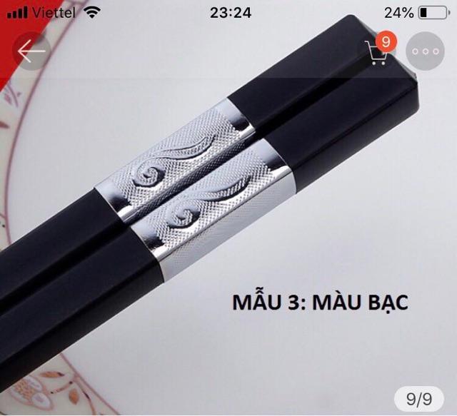 Combo 10 hộp đũa Mạ vàng nhật bản