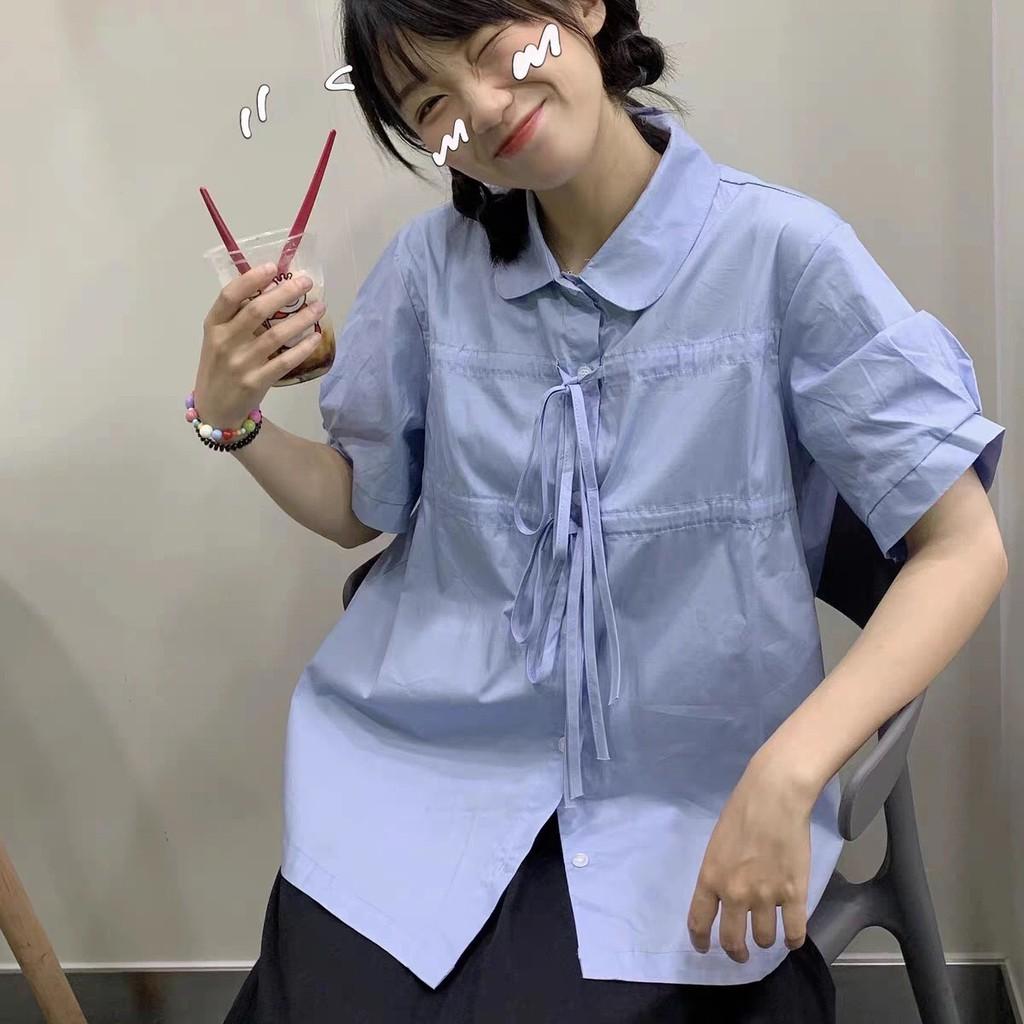 Áo sơ mi nữ cổ sen