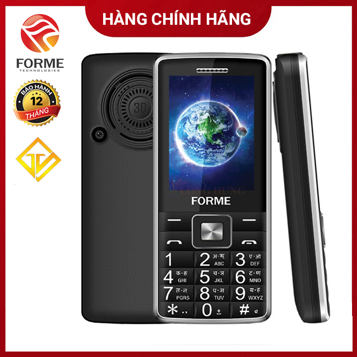 Điện thoại Forme D666 ,Màn 2.4 inch, Pin 1800mah - Hàng chính hãng