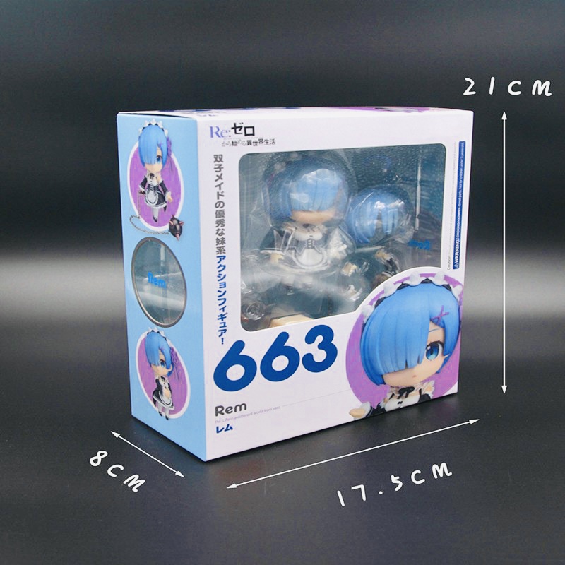 Mô hình Nendoroid rem 663/ tượng figure anime Rảmem