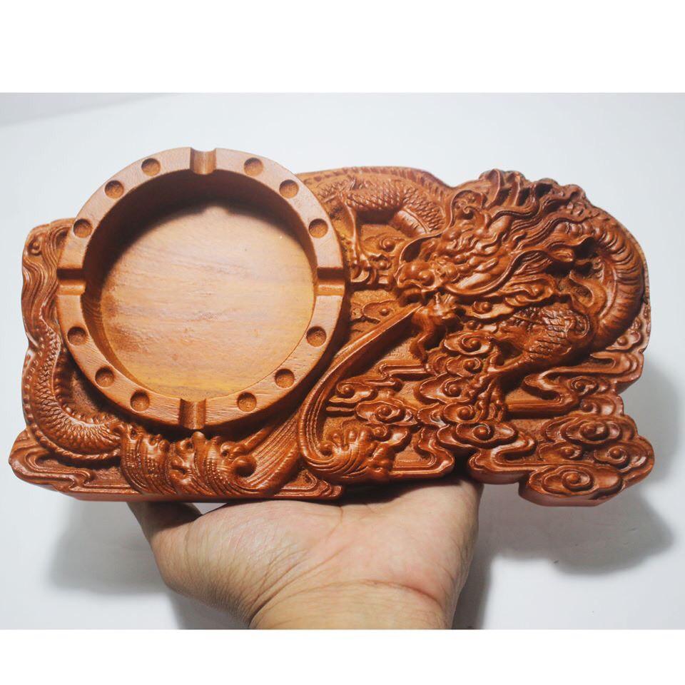 Gạt Tàn Thuốc Lá Gỗ Hương Phong Thủy