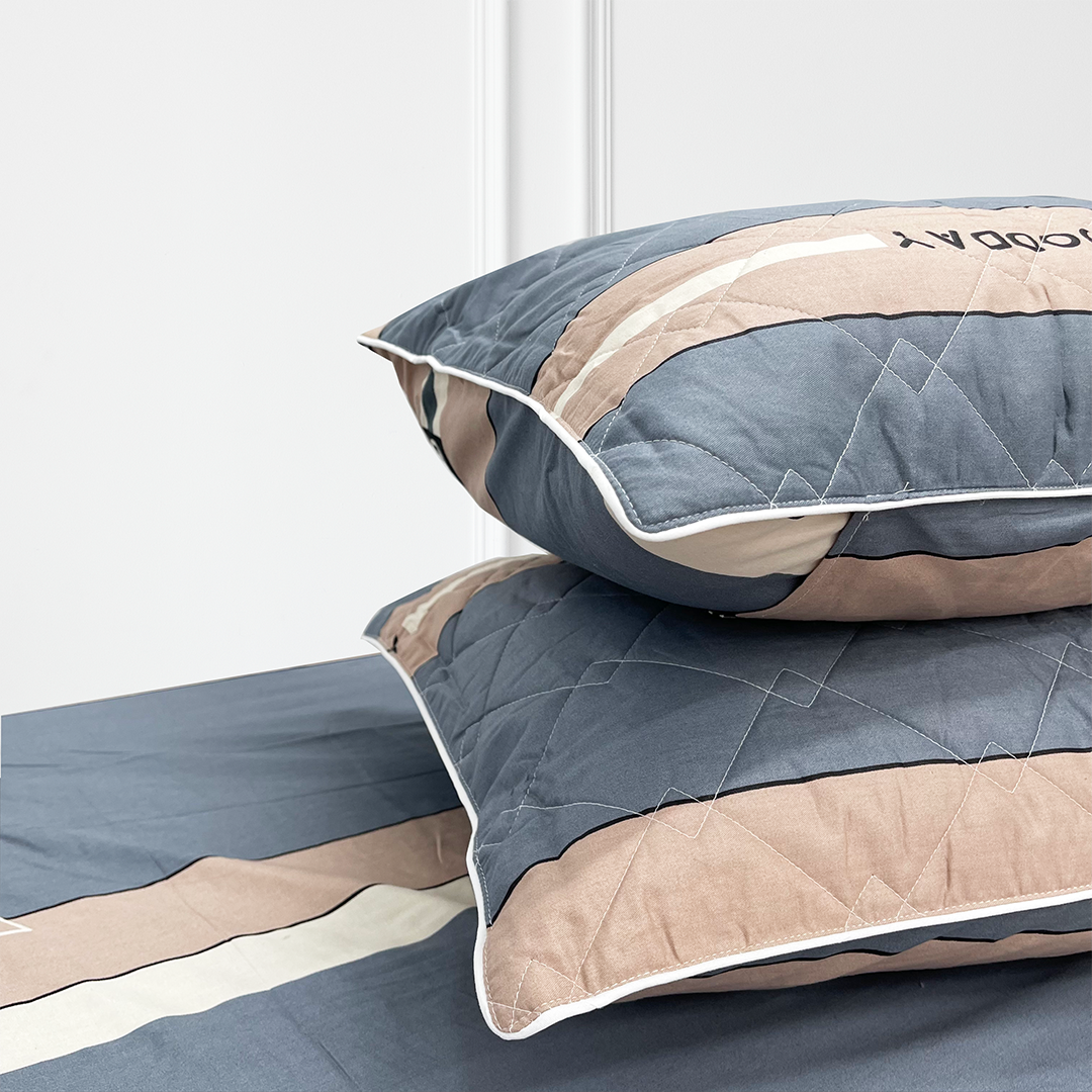 Chăn Mền 100% Cotton Thuần Việt - Xanh Kẻ Sọc COT02 - Kích Thước 180x200 cm