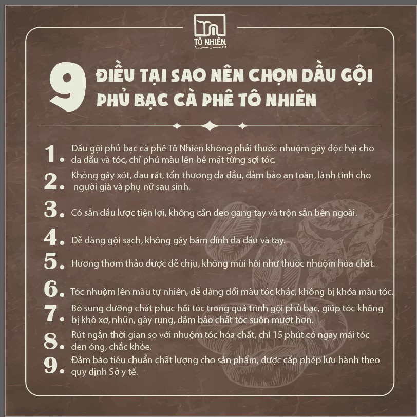 Dầu gội phủ bạc cà phê Tô Nhiên 200g - Giúp ngăn chặn tóc bạc sớm, nâu tự nhiên chỉ trong 15 phút