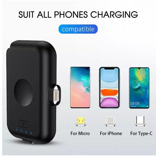 Bộ Sạc Dự Phòng Gồm 4 sạc không dây từ tính Powerbank Di Động 12000mAh